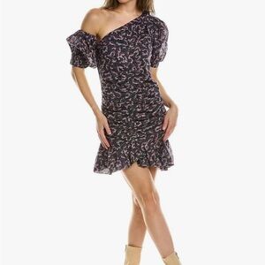 Isabel Marant Etoile Lecia Sheath Dress - purple - with detachable sleeve size 2